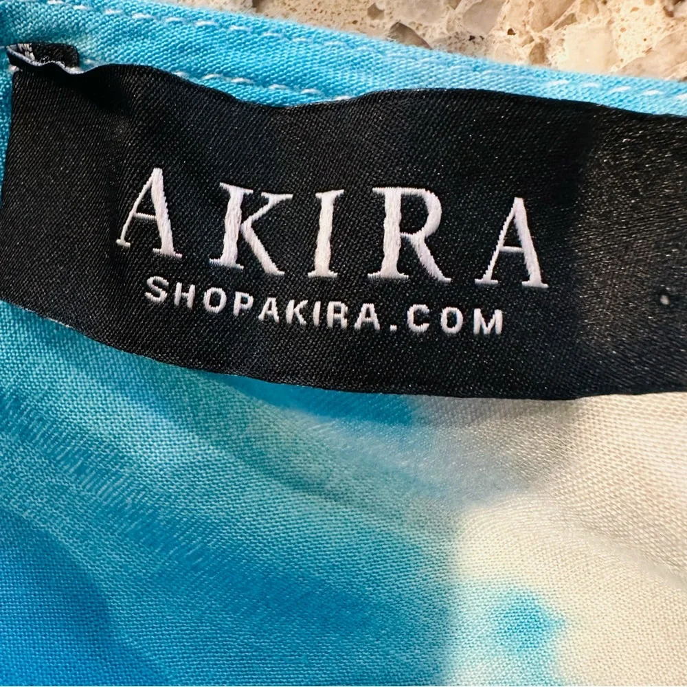 Akira Womens‎  Tie Dye Colorful V-Neck Long Sleeve Romper Large.C111 - Picture 12 of 13